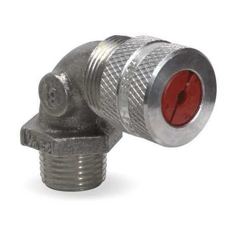 HUBBELL NHC1037 LIQUID TIGHT CONNECTOR 3/4IN. 90 DEG YLW