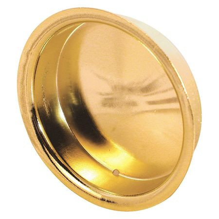 PRIME LINE PRODUCTS N 6698 BY-PASS DOOR PULL HANDLE, BRASS PLATED, 