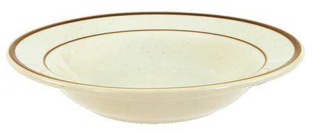 CRESTWARE SC61 RIMMED SOUP BOWL BROWN 12 OZ. PK24