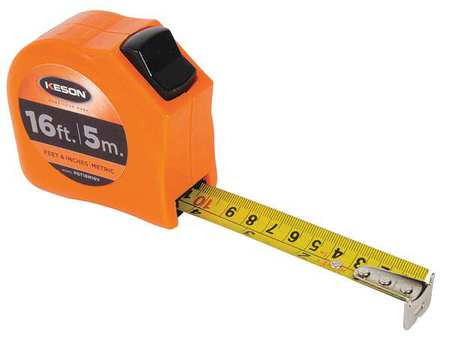KESON INDUSTRIES PGT18M16V TAPE MEASURE 1 IN X 16 FT/5M ORANGE