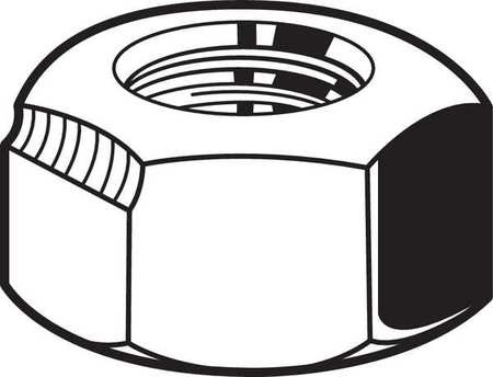 GRAINGER GLOBAL SOURCING M12858.360.0001 HEX LOCKNUT M36 X 4.00 ZP PK2