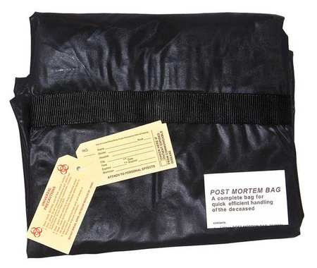 MEDSOURCE MS-BOD200 CHLORINE FREE BODY BAG BLK HANDLES PK10