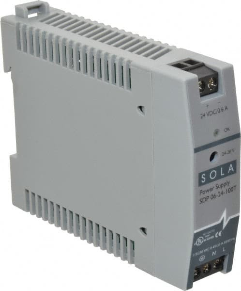 SOLA SDP06-24-100T DC POWER SUPPLY 24-28VDC 0.6A 47-63HZ