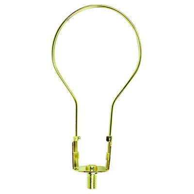 JANDORF SPECIALTY HARDW 60120 LAMP SHADE ADAPTER, CLIP-ON, BRASS FINIS