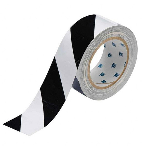 BRADY SPC ABSORBENTS 104319 2 IN X 100 FT B514 BK/WTFLOOR TAPE
