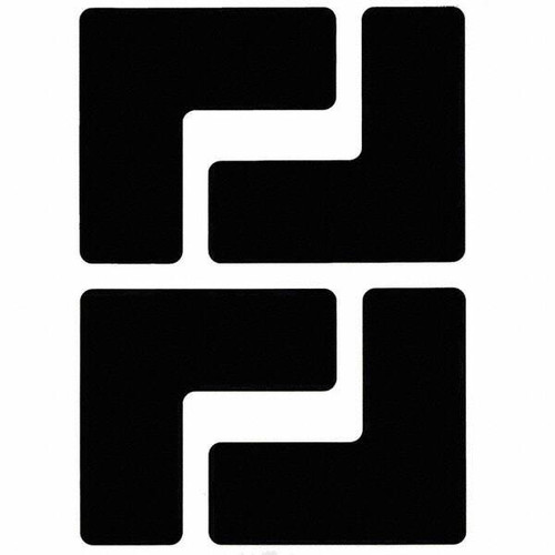 BRADY SPC ABSORBENTS 104434 2 IN X 5 IN B514 BLACK FLOOR LS 20/PKG