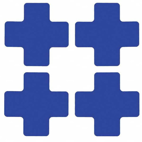 BRADY SPC ABSORBENTS 104468 2 IN X 5 IN B514 BLUE FLOOR CROSSES 20/P
