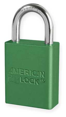 AMERICAN LOCK A1105GRN D1916 LOCKOUT PADLOCK KD GREEN 1/4IN. DI