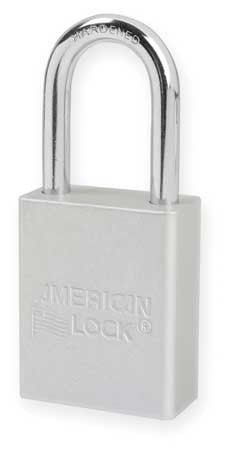 AMERICAN LOCK A1106CLR SILVER ALUM PADLOCK 1-1/2IN WIDE;1-1/2IN