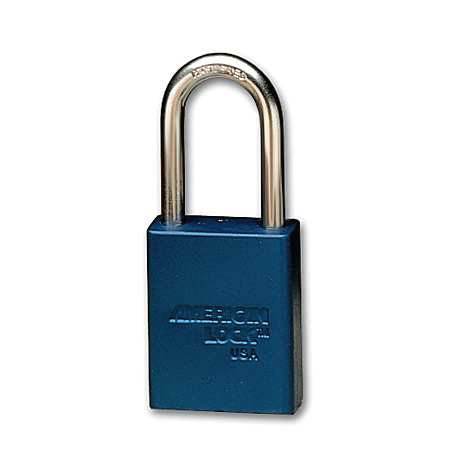 AMERICAN LOCK A1106KABLU SETOF12 LOCKOUT PADLOCK KA BLUE 1/4 IN. PK12