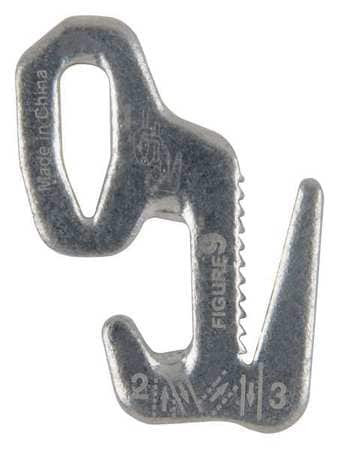 NITE IZE F9S-02-09 ROPE TIGHTENER 1-1/2 IN. ALUMINUM SILVER
