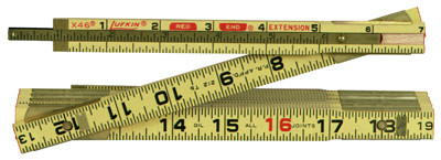APEX TOOL GROUP X46N RED END EXTENSION WOOD RULE, 6-FT.