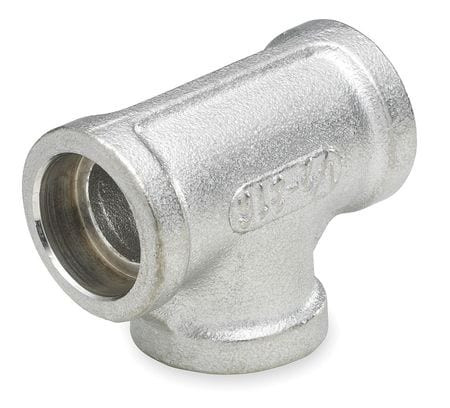 GRAINGER GLOBAL SOURCING S3716T 012 TEE 1 1/4 IN SOCKET WELD 316 SS