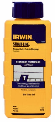 IRWIN 64801ZR STRAIT-LINE POWDER CHALK, BLUE, 4-OZ.