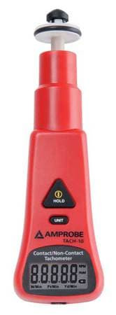 AMPROBE TACH-10 TACHOMETER 10 TO 99 999 RPM