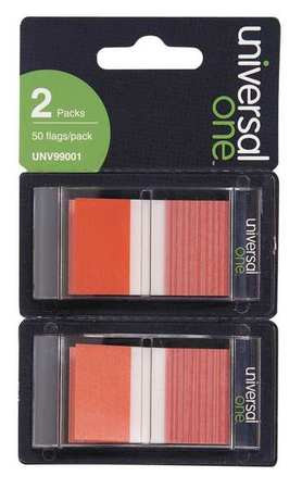 UNIVERSAL ONE UNV99001 STICKY FLAGS 1 X 1-3/4 IN. RED PK2