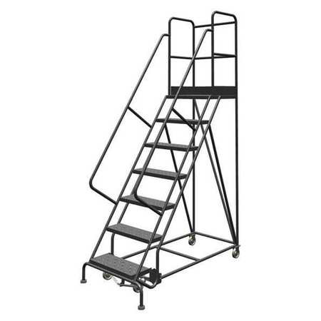 TRI-ARC KDSR107246-D3 ROLLING LADDER 7 STEP STEEL PERFORATED