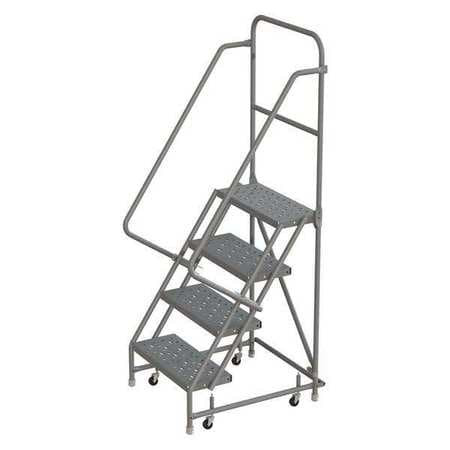 TRI-ARC KDSR104246 ROLLING LADDER 4 STEP STEEL PERFORATED