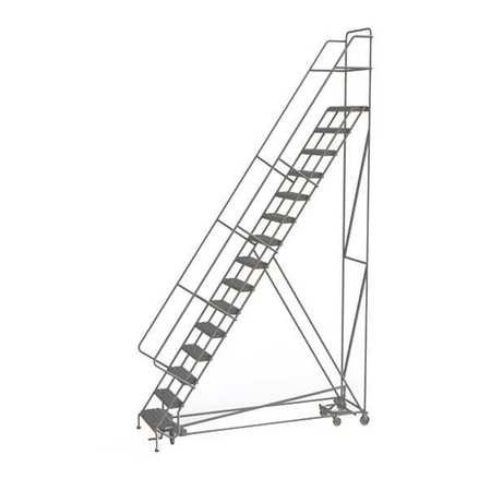 TRI-ARC KDAD115246 ROLLING LADDER 15 STEP STEEL PERFORATED