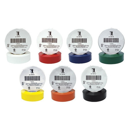POWER FIRST RAINBOW 2 ELCTRICAL TAPE 7 MIL 66 FT. ASSRTD COLRS