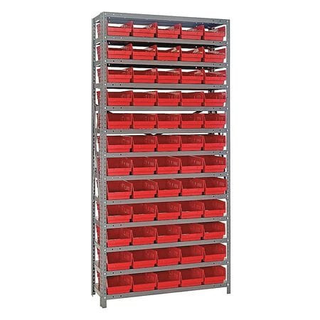 QUANTUM STORAGE SYSTEMS 1275-102RD SHELVING UNIT, 12"D X 36"L X 75"H, HEAVY