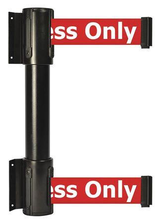 TENSATOR 896T2-33-MAX-RAX-C BELT BARRIER AUTHORIZED ACCESS ONLY BLCK