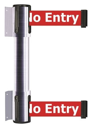 TENSATOR 896T2-1S-MAX-RBX-C BELT BARRIER NO ENTRY SATIN CHROME