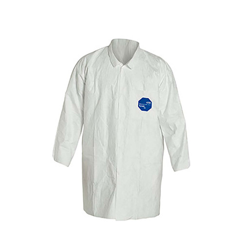 DUPONT TY212SWHXL0030NF DISPOSABLE LAB COAT XL WHITE PK30