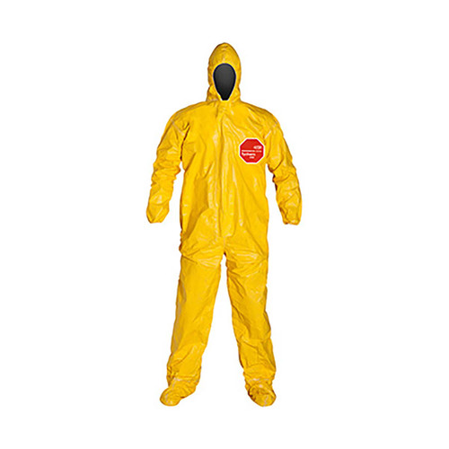 DUPONT QC122TYLMD000400 HOODED CR COVERALLS M PK4