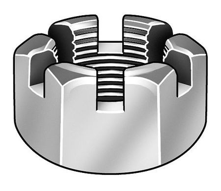 GRAINGER GLOBAL SOURCING 287276-PG CSTLNT ZNC STL GRD2 3/4 -16 1 1/8IN 20PK