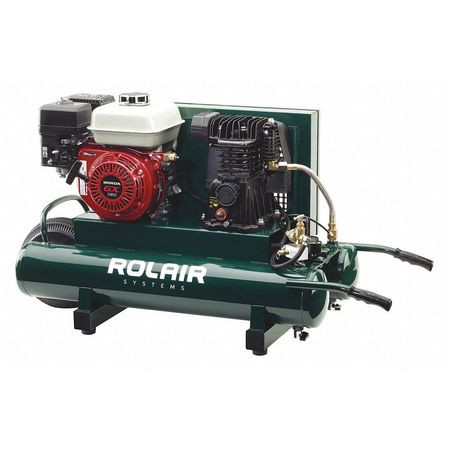 ROLAIR 4090HMK113-0001 PORTABLE GAS AIR COMPRESSOR 9 GAL. 5.5HP