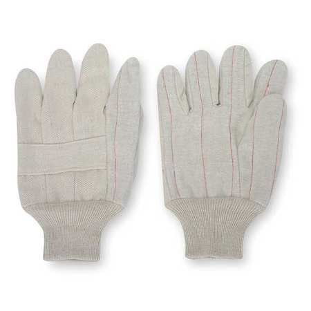 CONDOR USA INC 2UUH3 CANVAS GLOVES POLY/COTTON L NATURAL PR