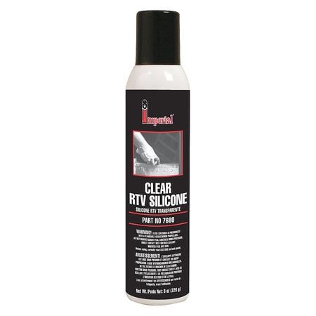 IMPERIAL SUPPLIES 7680 RTV SILICONE SEALANT 8 OZ. CLEAR PK6