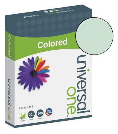 UNIVERSAL ONE UNV11203 COLORED PAPER 8-1/2 X 11 IN GREEN PK500
