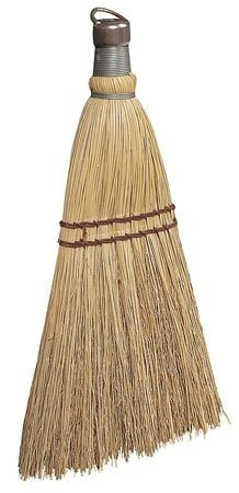 TOUGH 34F931 CORN BROOM HEAD AND HANDLE 7-1/2 TAN