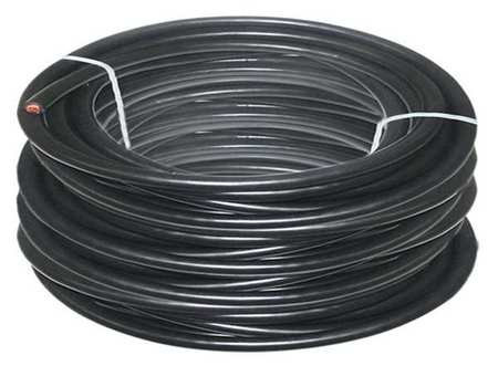 WESTWARD 19YD98 WELDING CABLE 4 AWG 100 FT. BLACK RUBBER