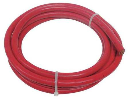 WESTWARD 19YE21 WELDING CABLE 6 AWG 10 FT. RED RUBBER