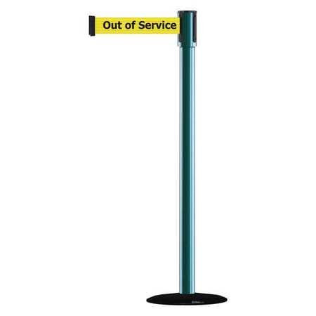 TENSABARRIER 890B-33-28-28-MAX-NO-YEX-C SLIMLINE POST,GREEN,OUT OF SERVICE