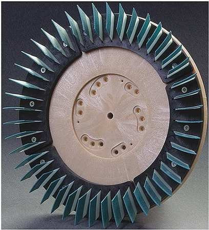 DIAMABRUSH 911801230 POLISHING ABRASIVE PAD 18 IN DIA. BLUE