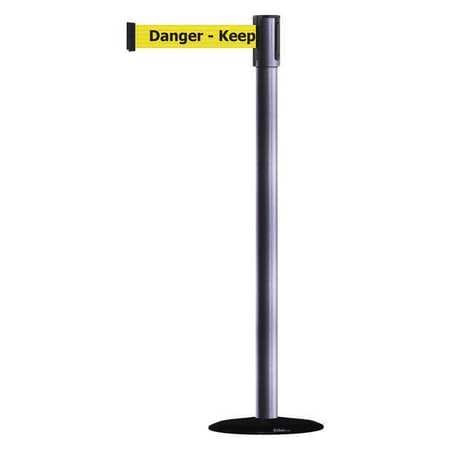 TENSABARRIER 890B-33-73-73-MAX-NO-YDX-C SLIMLINE POST BASIC DANGER KEEP OUT