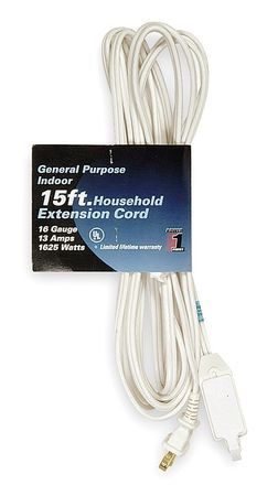 POWER FIRST 1FD70 EXTENSION CORD 15 FT. 16/2 GA.