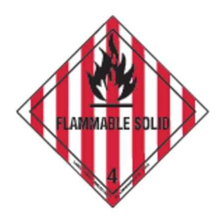 LABELMASTER HML5 FLAMMABLE SOLID LABEL 100MMX100MM 500