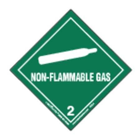 LABELMASTER HML4 NON-FLAMMABLE GAS LABEL 100MMX100MM 500