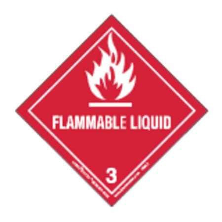 LABELMASTER HML6 FLAMMABLE LIQUID LABEL 100MMX100MM 500
