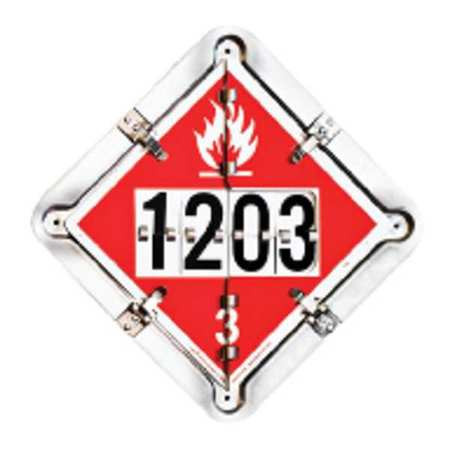 LABELMASTER 126CT-206 FULL FRAME TANKER FLIP PLACARD 13-1/2INH