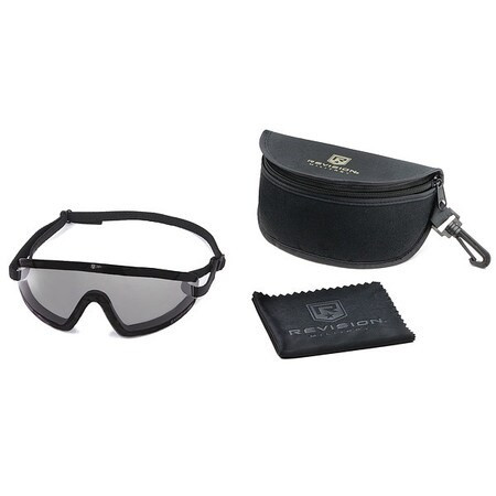 REVISION MILITARY 4-0703-9004 KIT INCLUDES BLACK STRAP, CLEAR LENS WIT