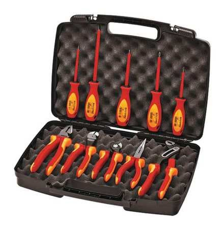 KNIPEX 9K 98 98 30 US INSULATED TOOL SET HARD CASE 10-PC