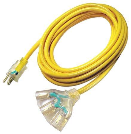 POWER FIRST 4GAD2 EXTENSION CORD 3-OUTLET 15A 12/3 GA.