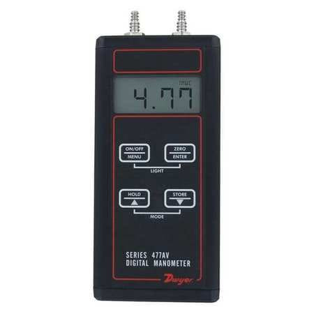 DWYER INSTRUMENTS 477AV-3 MANOMETER KIT DIGITAL 200 IN WC