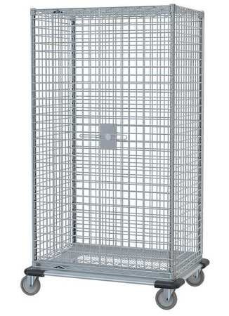 METRO SEC55LCQ WIRE SECURITY CART CHROME 51X28X69